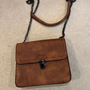 Brown Leather Crossbody Bag